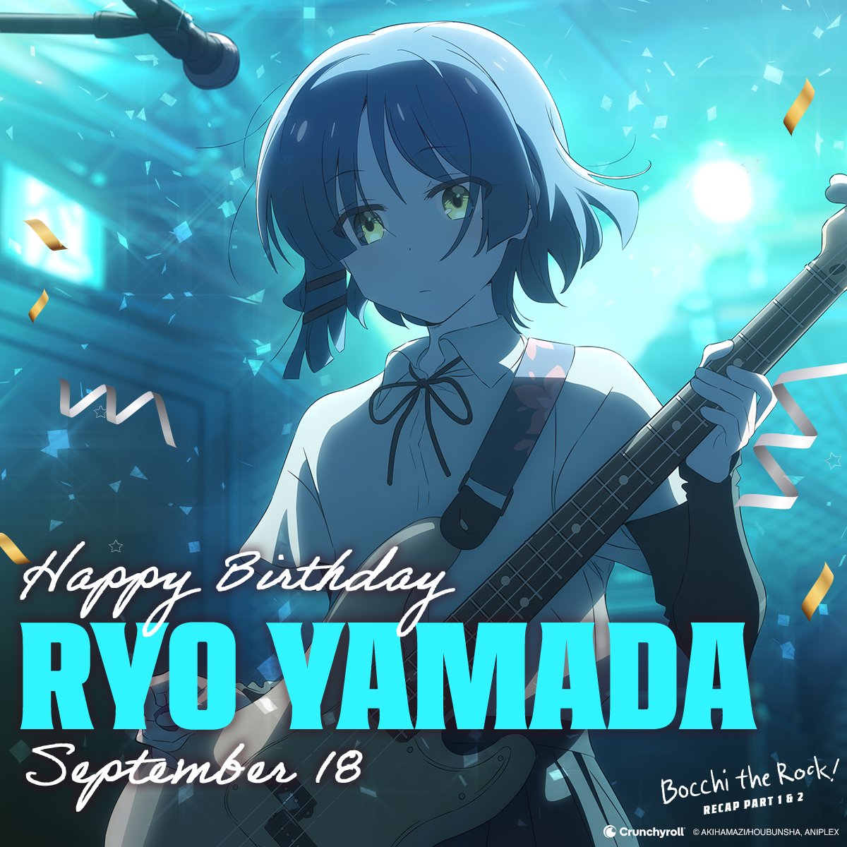 Crunchyroll's tweet photo. Happy birthday, Ryo Yamada 🎸 https://t.co/rAnelWwyLr
