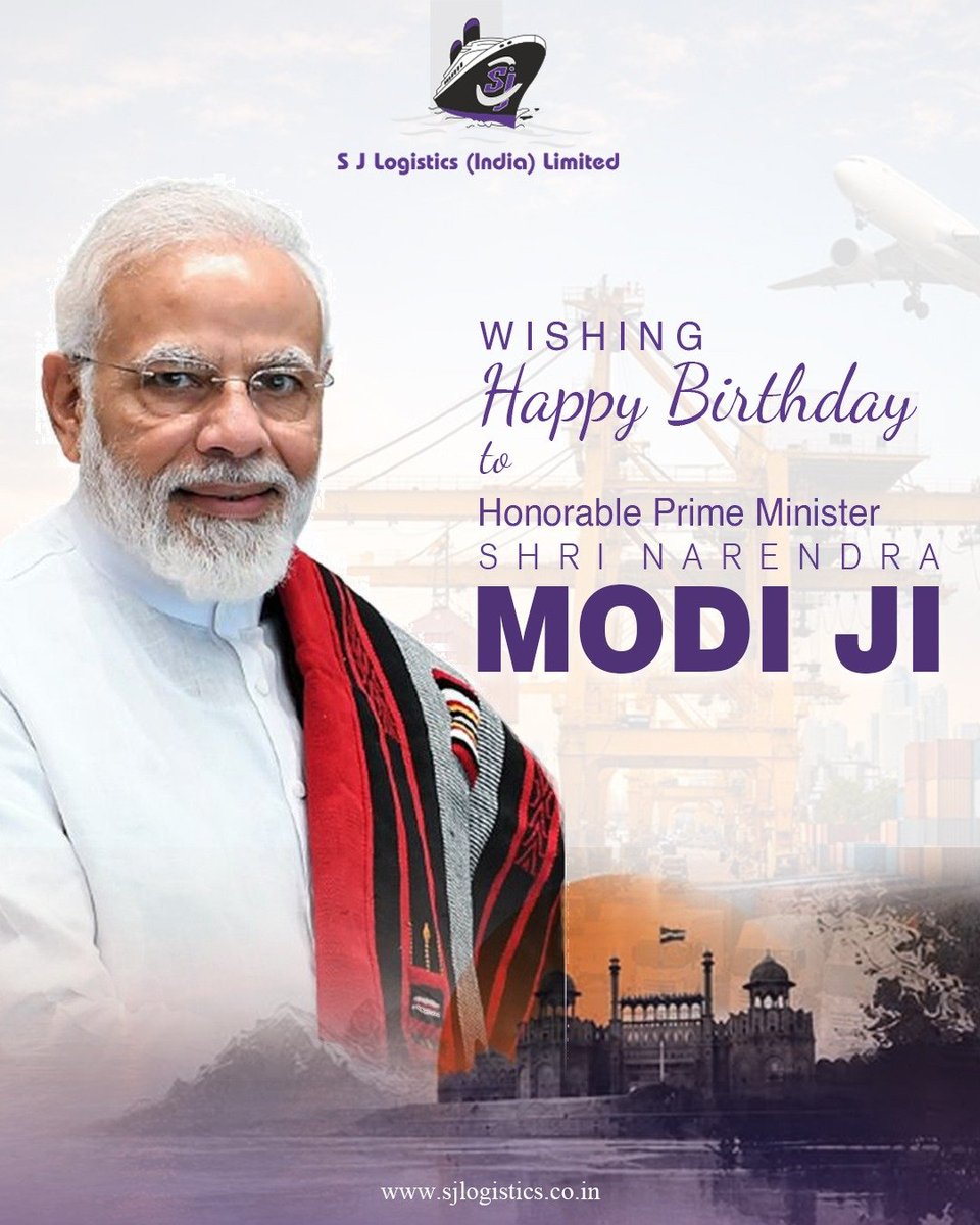sja_group's tweet photo. From Dreams to Determination. From Vision to Action. From Today to a Stronger Tomorrow.

Warm birthday wishes to Hon’ble Prime Minister Shri Narendra Modi Ji.

#NarendraModi #PMofIndia #India #SJLogistics https://t.co/DExXo0q0nV