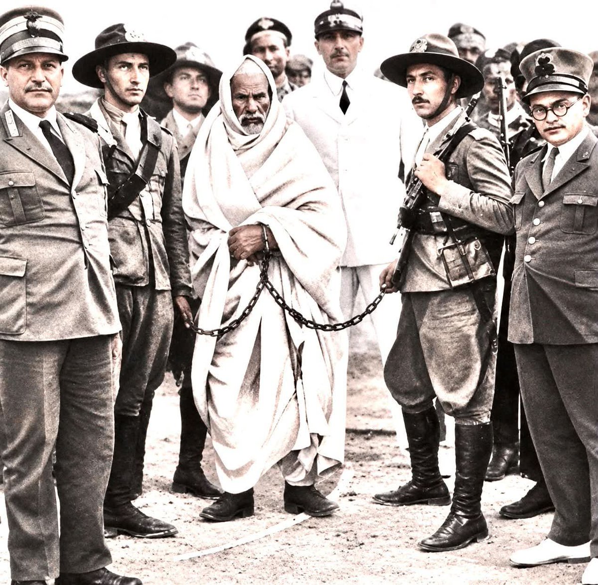 AbdiwahabSheik7's tweet photo. On this day in 1931, “The Lion of the Desert,” Omar Mukhtar, was executed after 20 years of relentless guerrilla warfare against Italian occupation in Libya 

He didn’t just fight for land, he fought for dignity. A hero whose legend will never be captured https://t.co/BCSmECyYz3