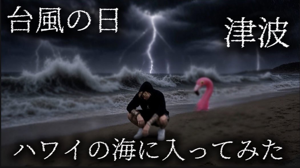 24k_hamster's tweet photo. 【津波】台風の日にハワイに行って海に入って遊んだら大変な事になりました https://t.co/A1bxASWCyk @YouTubeより https://t.co/epBwggDiSh