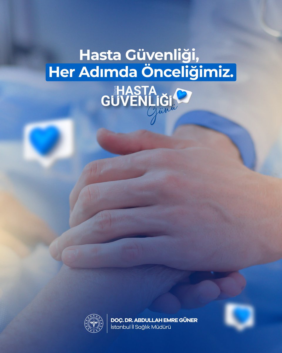 dr_aemreguner's tweet photo. Güvenli sağlık hizmeti, yalnızca tedavi etmek değil; her aşamada riski azaltmak, doğru adımı doğru zamanda atmaktır.

#DünyaHastaGüvenliğiGünü https://t.co/ChV2cwphf3