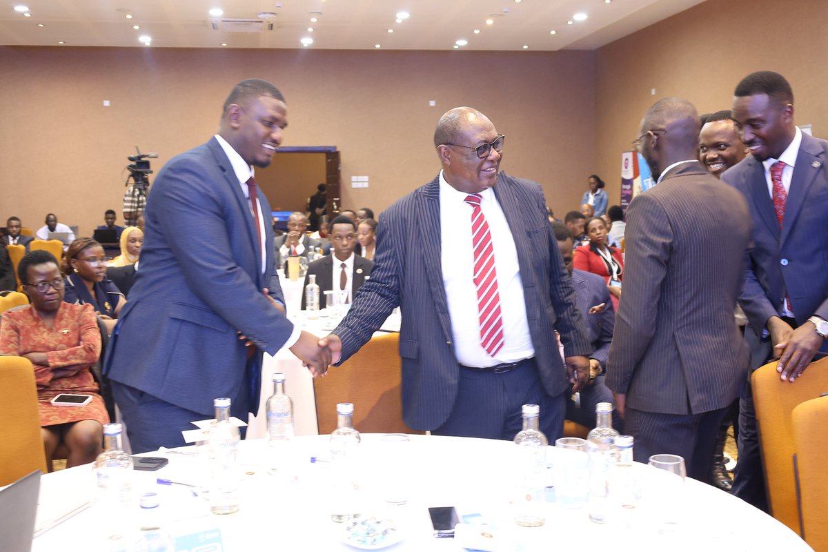 ug_lawsociety's tweet photo. #RNBTechFest2026 | The #RadicalNewBar Welcomes the Attorney General to this Year's Edition of #TechFest at Munyonyo Commonwealth Resort, Kampala

Vice President, Hon. @AsiimweAnthony2, (Representing President and Head of the Bar, @IsaacSsemakadde, SC) accompanied by our #TechFest Convenor and Chairperson organizing Committee, Adv. @TonyKiire, CEO @AdetiChristine, and Head of Professional Development, @ntegekasimon, warmly welcome the Learned Attorney General, Hon. @SamMayanja, to this year’s edition of #TechFest2026.

A distinguished welcome as the Bar gathers to explore the opportunities, challenges, and possibilities of digital transformation in the legal profession.

#DigitalTransformation  #LawyersOnECCMIS