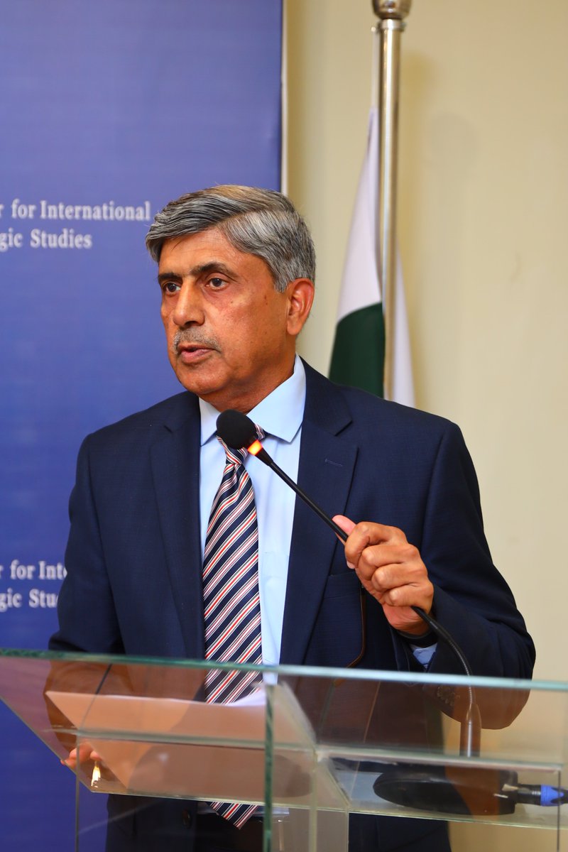 CISS_Islamabad's tweet photo. 𝟕𝐭𝐡 𝐂𝐈𝐒𝐒 𝐖𝐨𝐫𝐤𝐬𝐡𝐨𝐩 𝐟𝐨𝐫 𝐓𝐫𝐚𝐢𝐧𝐞𝐫𝐬 𝐨𝐧 𝐒𝐭𝐫𝐚𝐭𝐞𝐠𝐢𝐜 𝐌𝐚𝐭𝐭𝐞𝐫𝐬 𝟐𝟎𝟐𝟔

𝐂𝐨𝐧𝐜𝐥𝐮𝐝𝐢𝐧𝐠 𝐊𝐞𝐲𝐧𝐨𝐭𝐞 | 𝐋𝐭. 𝐆𝐞𝐧. (𝐑) 𝐌𝐚𝐳𝐡𝐚𝐫 𝐉𝐚𝐦𝐢𝐥, 𝐇𝐈(𝐌)
𝐀𝐝𝐯𝐢𝐬𝐨𝐫 𝐍𝐂𝐀 & 𝐅𝐨𝐫𝐦𝐞𝐫 𝐃𝐆 𝐒𝐏𝐃
𝐒𝐭𝐫𝐚𝐭𝐞𝐠𝐢𝐜 𝐋𝐚𝐧𝐝𝐬𝐜𝐚𝐩𝐞 𝐨𝐟 𝐒𝐨𝐮𝐭𝐡 𝐀𝐬𝐢𝐚: 𝐏𝐨𝐬𝐭 𝐏𝐚𝐡𝐚𝐥𝐠𝐚𝐦

Lt. Gen. (R) Mazhar Jamil delivered the concluding keynote address, offering a wide-ranging and authoritative assessment of the evolving global and regional strategic landscape and its implications for South Asian stability.

He situated South Asia within a broader international order increasingly defined by the fragmentation of global governance, the diminished role of diplomacy and institutions in conflict resolution, the growing primacy of hard power, and the collapse of traditional arms control frameworks. He noted that major powers are simultaneously modernizing their nuclear arsenals and integrating disruptive military technologies, including hypersonics, artificial intelligence, cyber capabilities, and anti-satellite weapons, creating a more complex and unpredictable strategic environment.

On South Asia specifically, he emphasized that strategic stability in a nuclearized region cannot be discussed in isolation from its political realities. Longstanding unresolved disputes, including Kashmir, remain at the heart of regional instability, and a conducive political environment for conflict resolution is an essential prerequisite for durable strategic stability. He warned that strategic thinking oriented toward military adventurism or hegemonic ambitions carries unaffordable risks in a nuclearized South Asia.

He assessed that India's continued posture of coercion and threat has placed South Asia in a state of perpetual security tension. In response, Pakistan's strategic posture, anchored in a cohesive deterrence framework, credible conventional capabilities, and effective nuclear deterrence, is designed to deny any aggressor the achievement of its political and military objectives. Pakistan's response strategy, he noted, will impose unacceptable costs on any aggressor through the comprehensive application of national capabilities.

He also noted the growing role of ambitious middle powers in shaping the emerging global order and underscored Pakistan's consistent commitment to the right side of international law.

#CISS #StrategicMatters2026 #WorkshopForTrainers #SouthAsia #StrategicStability #Pakistan #CISS
•
•
🔗 𝐡𝐭𝐭𝐩𝐬://𝐜𝐢𝐬𝐬.𝐨𝐫𝐠.𝐩𝐤
🏛 𝐂𝐞𝐧𝐭𝐞𝐫 𝐅𝐨𝐫 𝐈𝐧𝐭𝐞𝐫𝐧𝐚𝐭𝐢𝐨𝐧𝐚𝐥 𝐒𝐭𝐫𝐚𝐭𝐞𝐠𝐢𝐜 𝐒𝐭𝐮𝐝𝐢𝐞𝐬
📘 𝐅𝐨𝐥𝐥𝐨𝐰 𝐂𝐈𝐒𝐒: 𝐟 | 𝐗 | 𝐢𝐧 | 📸 | 📱