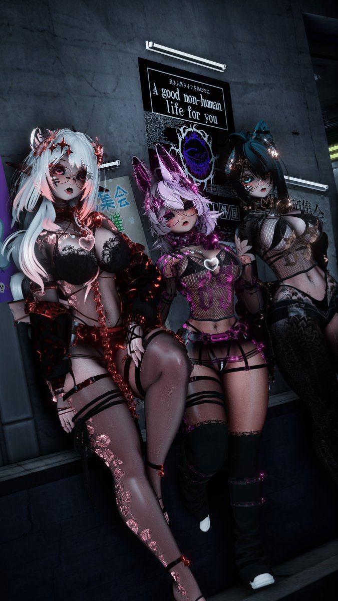 GaomiVR's tweet photo. What's the matter, we're just a couple of baddies💋?

WIP by @xiroufox 
With @ShiwoBae and @miloxoxo7 https://t.co/aSeozUZ2DU