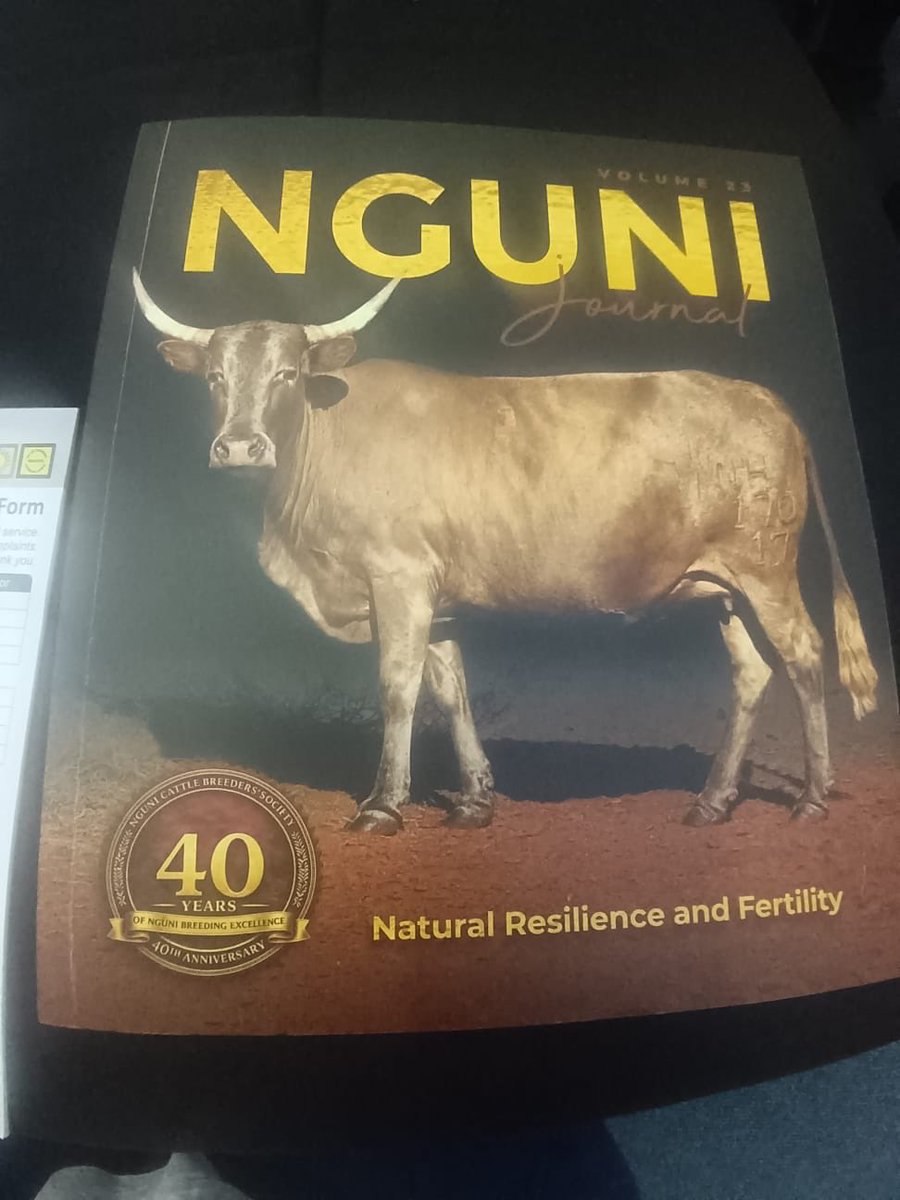 FarmersWeeklySA's tweet photo. #FarmersWeeklySA is attending the 40th anniversary celebrations of the Nguni Cattle Breeders’ Society at Aldam near Ventersburg in the Free State.

Veterinarian and Nguni stud breeder Dr Doug Reed, from Mooketsi, told attendees that the breed has achieved a high level of uniformity since the formation of the society and the implementation of strict selection criteria.