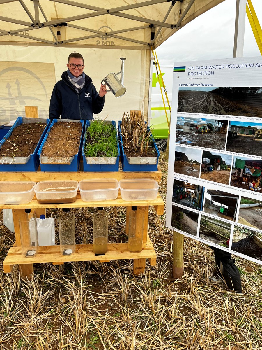 ADASGroup's tweet photo. Time for @TillageLive! 
If you're here, come take a look at what's happening below in our soil pit 🪱, learn about different water infiltration rates💧, and pick up some @BASISRegLtd points here to boot  🥾 https://t.co/8IIfbJwhwB