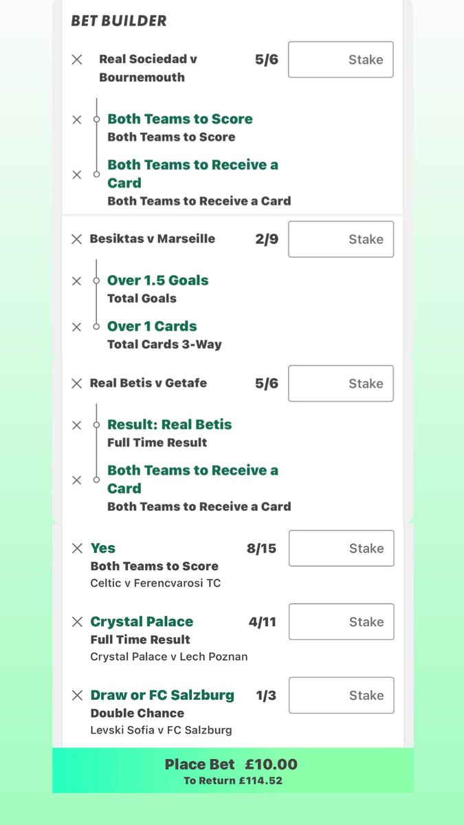 AiFootyTipster's tweet photo. Thursday Long-Shot ACCA 🎯

10.45/1 

It’s good to be back! ❤️ https://t.co/hZYvRbdOoL