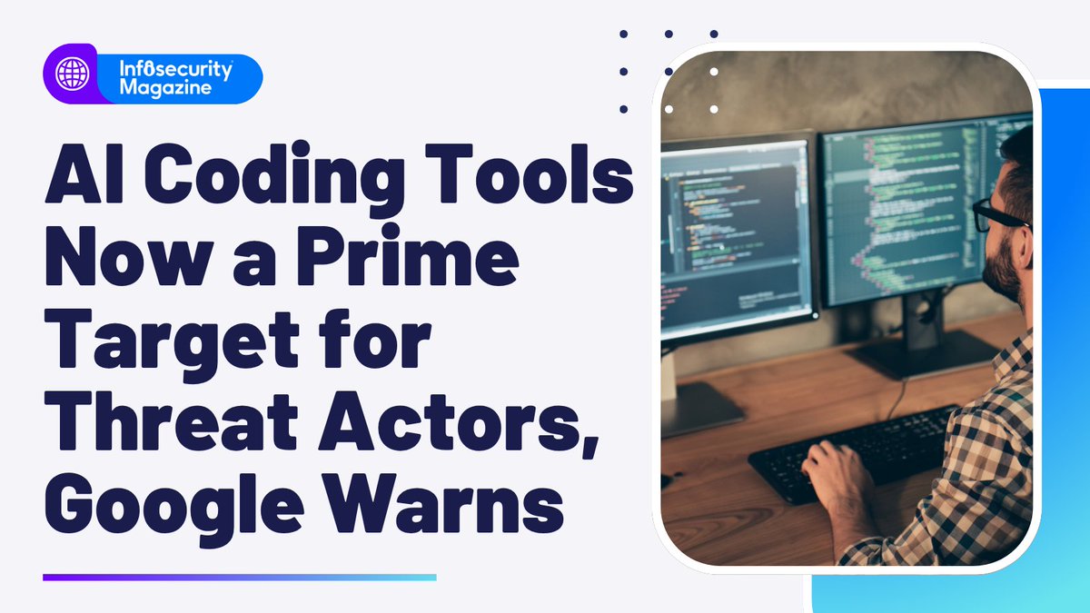 InfosecurityMag's tweet photo. The rapid integration of AI-assisted coding tools has become a primary target for threat actors, a new Google  report has warned.

This shift in software development practices has contributed to several large-scale software supply chain compromises in 2025 and early 2026, according to the researchers.
https://t.co/6bTc8vaVIS