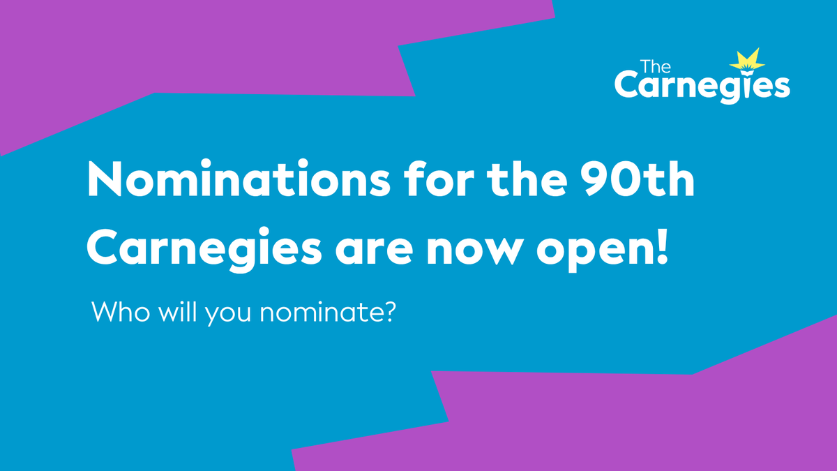 CarnegieMedals's tweet photo. 90 years of the Carnegies – and it’s time to help find our next winners. 📚🏅

@CILIPinfo members: nominate one outstanding title for each Medal by 25 September.

https://t.co/DWl0P73t9j

#Carnegies2027 #Carnegies90th https://t.co/n8ebuxTJCL