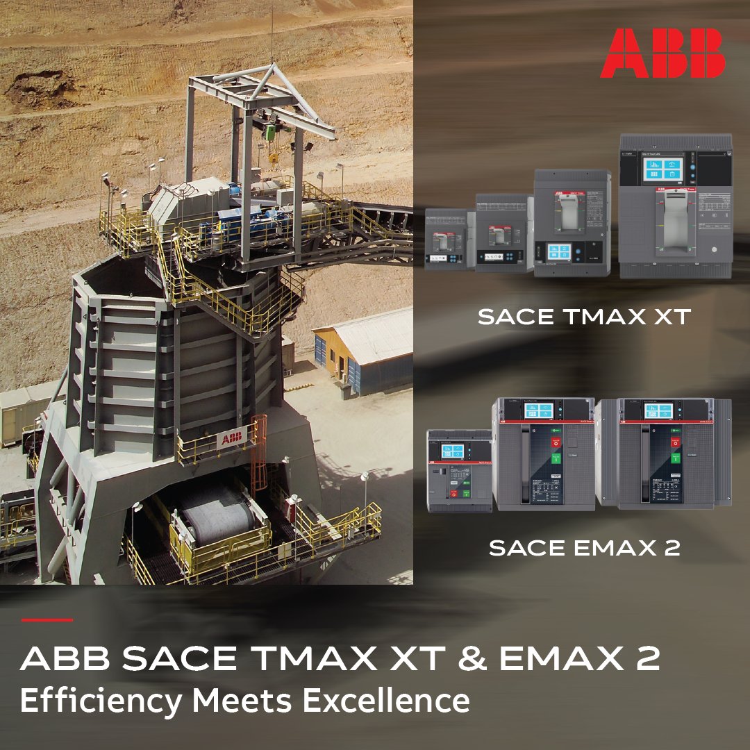 EngNewsZA's tweet photo. With robust performance, Ekip-enabled customisation &amp; lifecycle adaptability, ABB SACE Emax 2 and Tmax XT break offer efficiency, safety &amp; innovation.

Click for more: https://t.co/f4hZysZETv

ABB Virtual Showroom: https://t.co/SL5vh37jJa

#CMVirtualShowroom #Ad #GridInnovation https://t.co/9QtPTsjMi3
