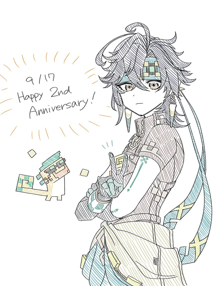 yura_menma's tweet photo. キィニチ実装2周年おめでとう https://t.co/7u81JrKl3z