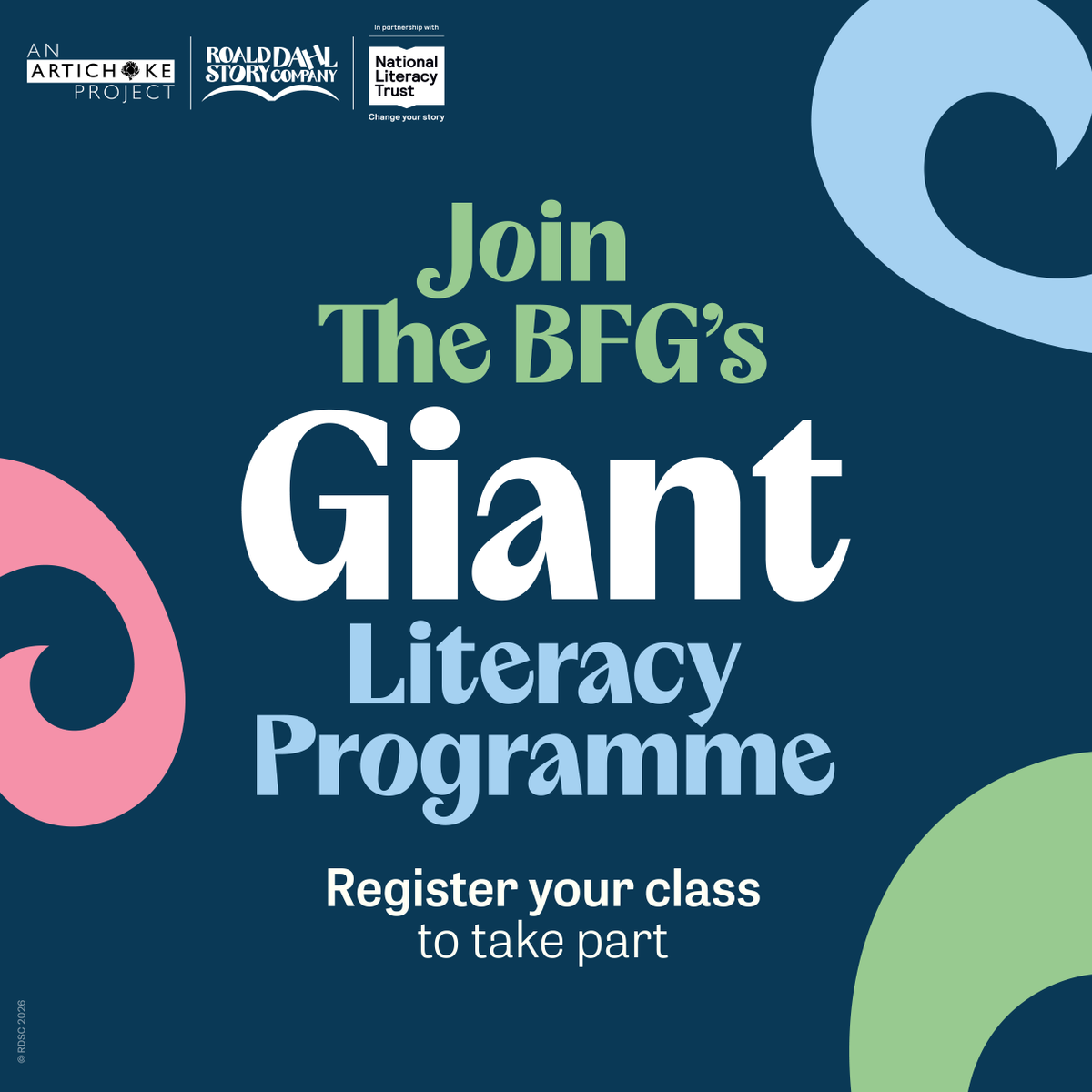 NBBCouncil's tweet photo. 📚 @artichoketrust, in association with the Roald Dahl Story Company, is inviting all primary schools and education providers across the UK to take part in an exciting new literacy initiative inspired by The BFG. Further information and to register. 👇

https://t.co/eMDS4e7043 https://t.co/rCYedYdd9x