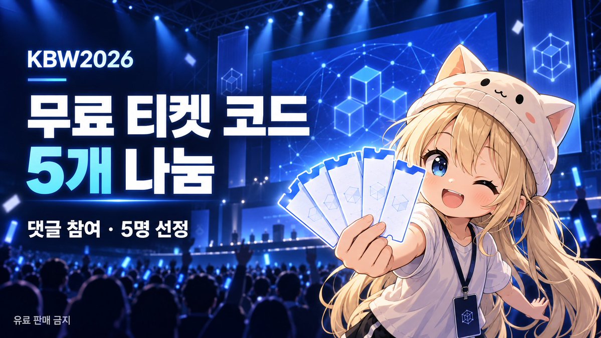 oneday3min's tweet photo. KBW2026 관련 포스팅 보상으로 
티켓 코드를 받았는데

지인들에게 나눠드리고 5개가 남았습니다

그냥 묵혀두기보다 
KBW에 실제로 가보고 싶은 분들께 나눠드리려고 해요

KBW2026 무료 티켓 코드 5개 나눔합니다 🎟️

참여하고 싶은 분은 댓글로 
KBW에서 가장 보고 싶거나 경험해보고 싶은 것 
한 가지를 적어주세요

예를 들면

관심 있는 세션이나 주제

직접 만나보고 싶은 사람

처음 가보는 Web3 행사에서 기대되는 것

댓글 남겨주신 분 중 5명을 선정해서 
코드 1개씩 보내드리겠습니다!

참여 마감: 9월 20일 23:59
당첨자 발표: 9월 21일

코드는 당첨자에게 DM으로 전달할게요

RT는 필수가 아니니
필요한 분들에게만 공유해주시면 됩니다

2주가 채 안 남은 KBW2026
관심있으시다면 참여해주세요!