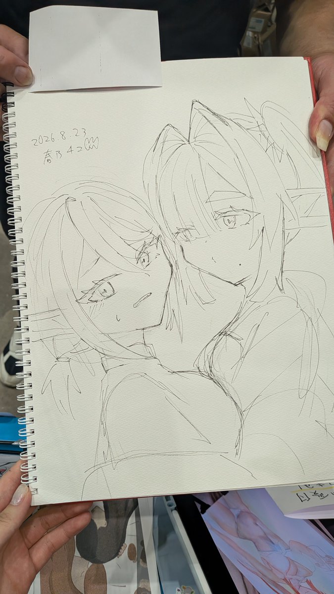 chunyanekko's tweet photo. 前回のコミティアで描かせていただいたスケブ
全部5分ぐらいでぱぱっと終わりました https://t.co/WasZiAFfEh