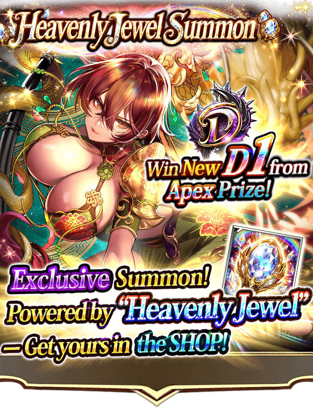 DarkSummoner_us's tweet photo. "Heavenly Jewel Summon" is live!💎

All players share the prize pool—first come, first served!✨
Win a New D1 from the Apex Prize!

Draw the final item for the Last Heaven Prize (New D3)!🎁
Get your "Heavenly Jewel" in the SHOP!💨

#DarkSummoner https://t.co/PYbVq9c2O7