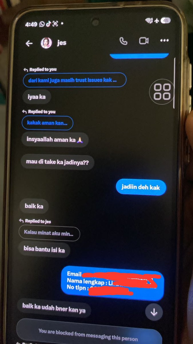 voldemorthere's tweet photo. ‼️ HELP RT ‼️
twitter please do your magic

🚨 DIDUGA PENIPU / SCAMMER 🚨

KENA SKEM TIKET KONSER ANYINGGGG

an RAHAYU NABILAH RACHM https://t.co/qulbUzYroH