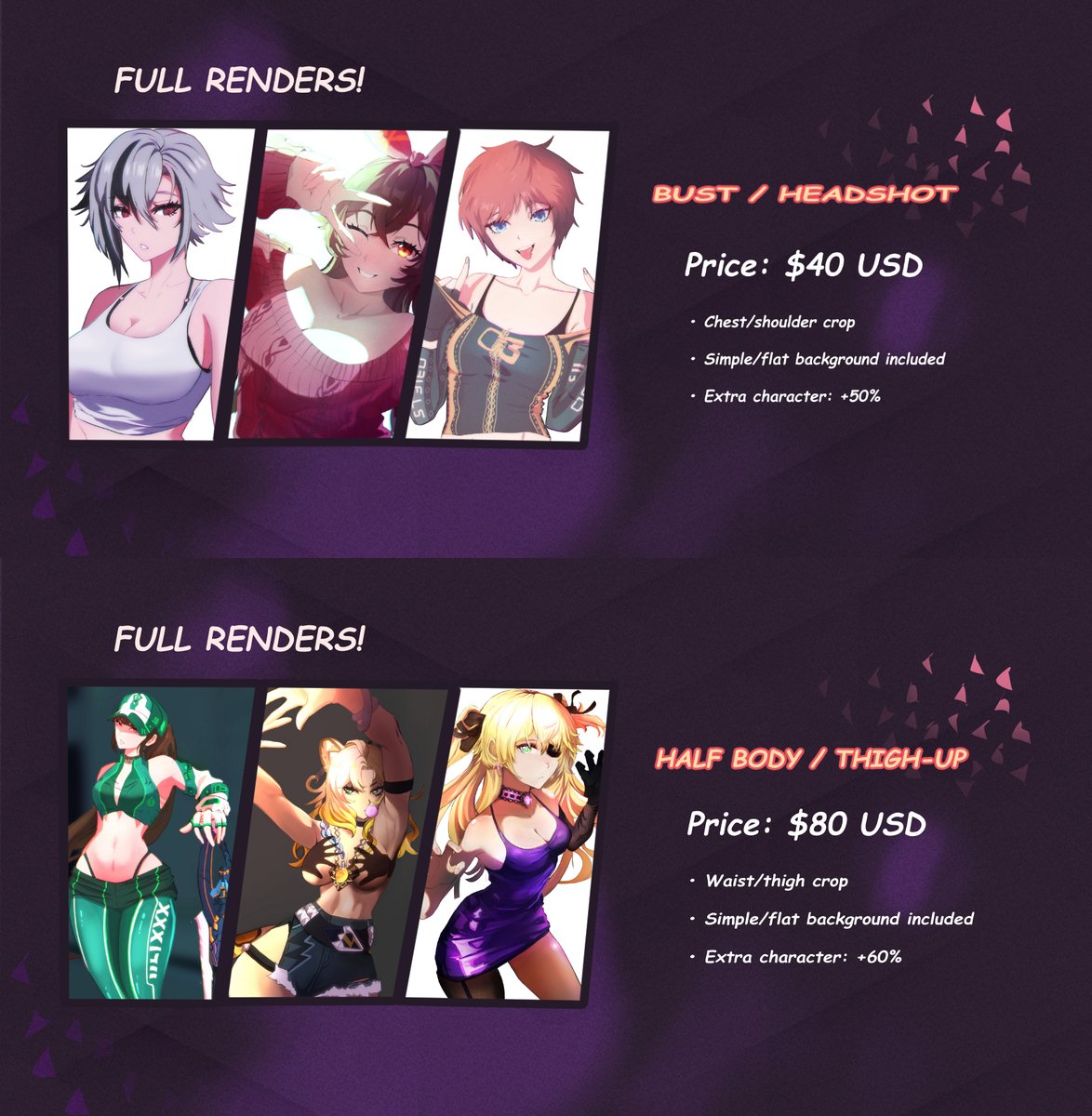 naskero_arts's tweet photo. 2026 commission schedule is now live! Tap the link to view the full details. #commissions #commissions2026 https://t.co/ikWD7MnooO