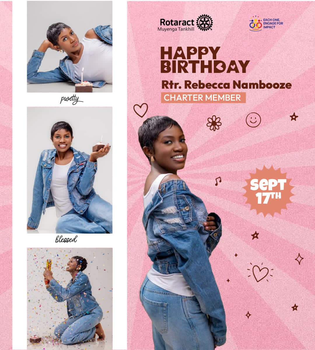 RAC_Tankhill's tweet photo. Happy Birthday, Rtr. Rebecca Nambooze!🎂💛  

Our dedicated PLD Chair and a truly active member we’re so fortunate to have.  

Thank you for your service and energy. Wishing you a wonderful year ahead! 🌟🙌   
 #TheTankhillers #RACMuyengaTankhill https://t.co/zKio3kZ34i