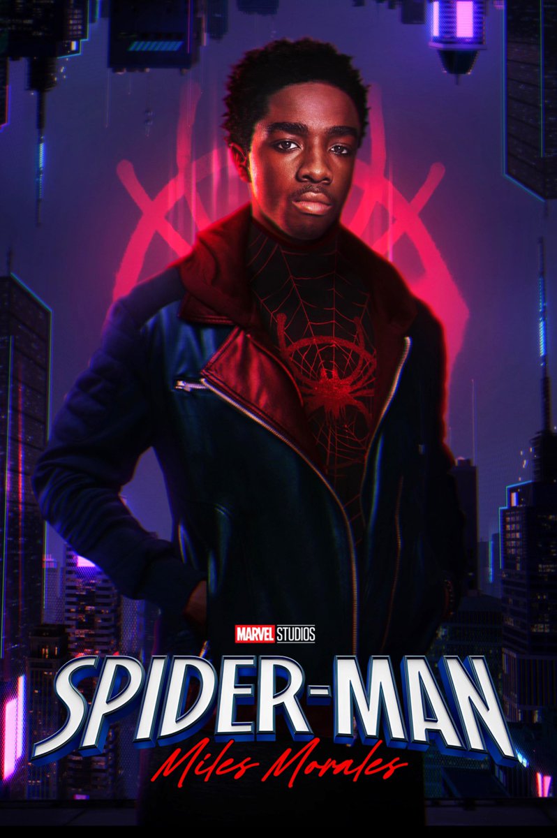 DiscussingUsa's tweet photo. Sony Pictures and Marvel Studios have reportedly greenlit a live-action 'MILES MORALES' movie.

• Caleb Mclaughlin set to be cast as Miles Morales. 
• The Stranger Things actor has called this Spider-Man variant the character he's wanted to play most.
• Production to start in 2028 after AVENGERS: DOOMSDAY & SECRET WARS.

(Source: @DanielRPK)