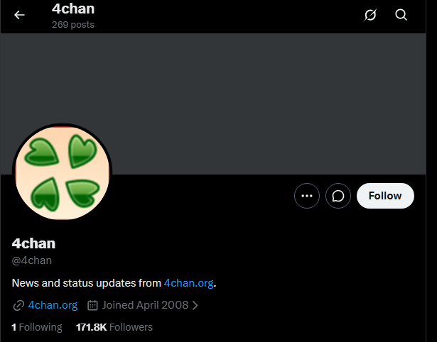 stockiusquant's tweet photo. 4Chan is the origin of all the memes and we never ran a proper coin for them?

The forum is struggeling for years and they desperately need money.

Lets help them out.

https://t.co/bHU4Wn8zTK https://t.co/o13oQNHdtt