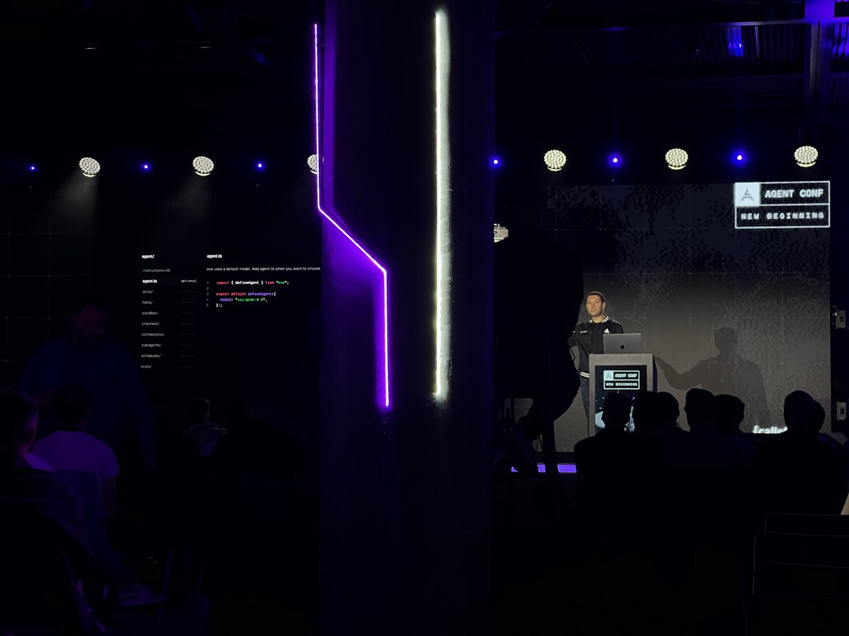 Q1w1N's tweet photo. I’m surprised, happy, and annoyed…

🥹 Happy to learn even more about my favourite AI framework — EVE
😮 Surprised that so few people in the audience know about it!
🙂‍↕️ Annoyed by my seat 😂

@AgentConf @dom_sipowicz https://t.co/FJhbf4TbX8