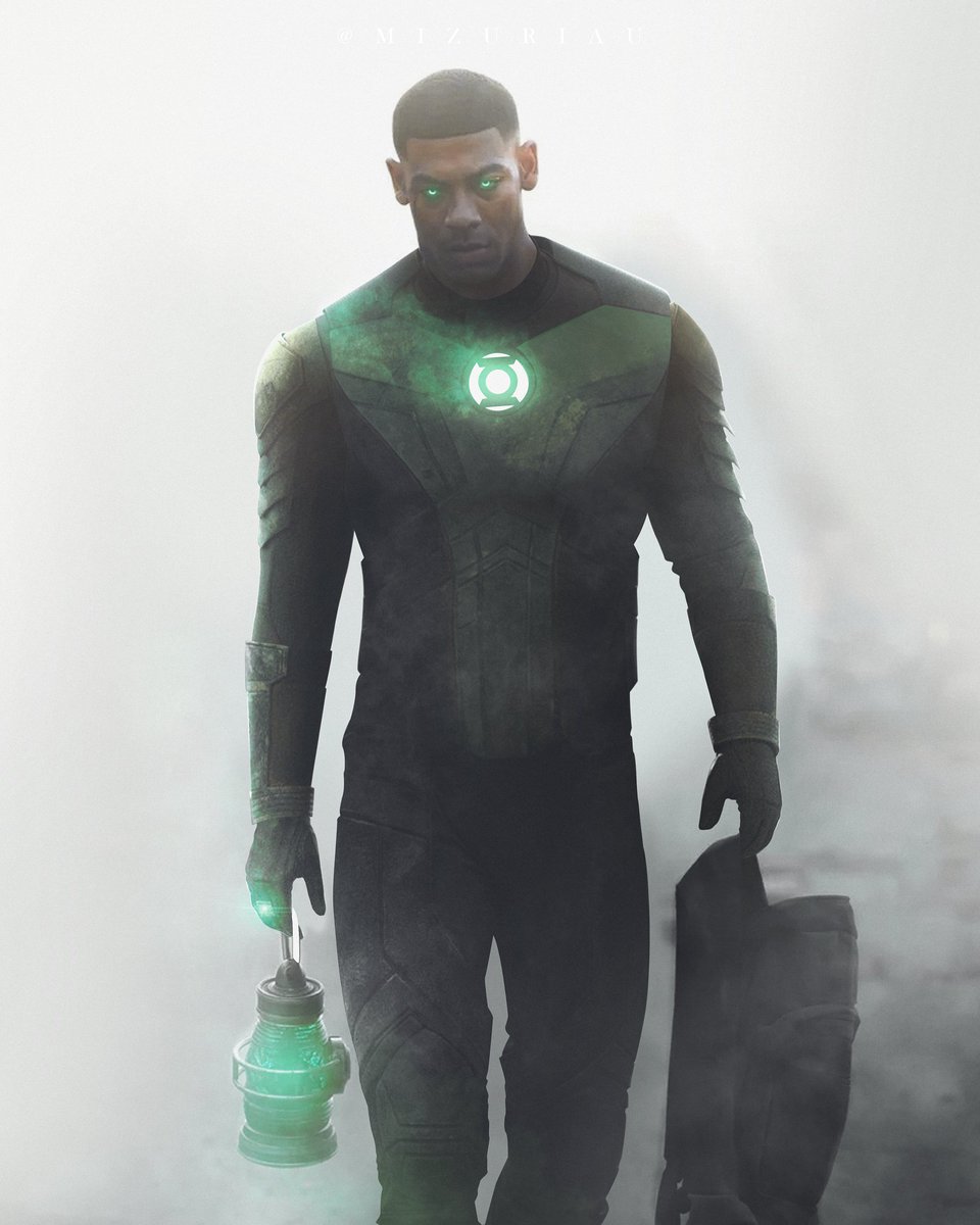 MizuriAU's tweet photo. Time for John to suit up soon, and it will be glorious! 

#Lanterns #JohnStewart #GreenLantern https://t.co/eVOrgV2uSX