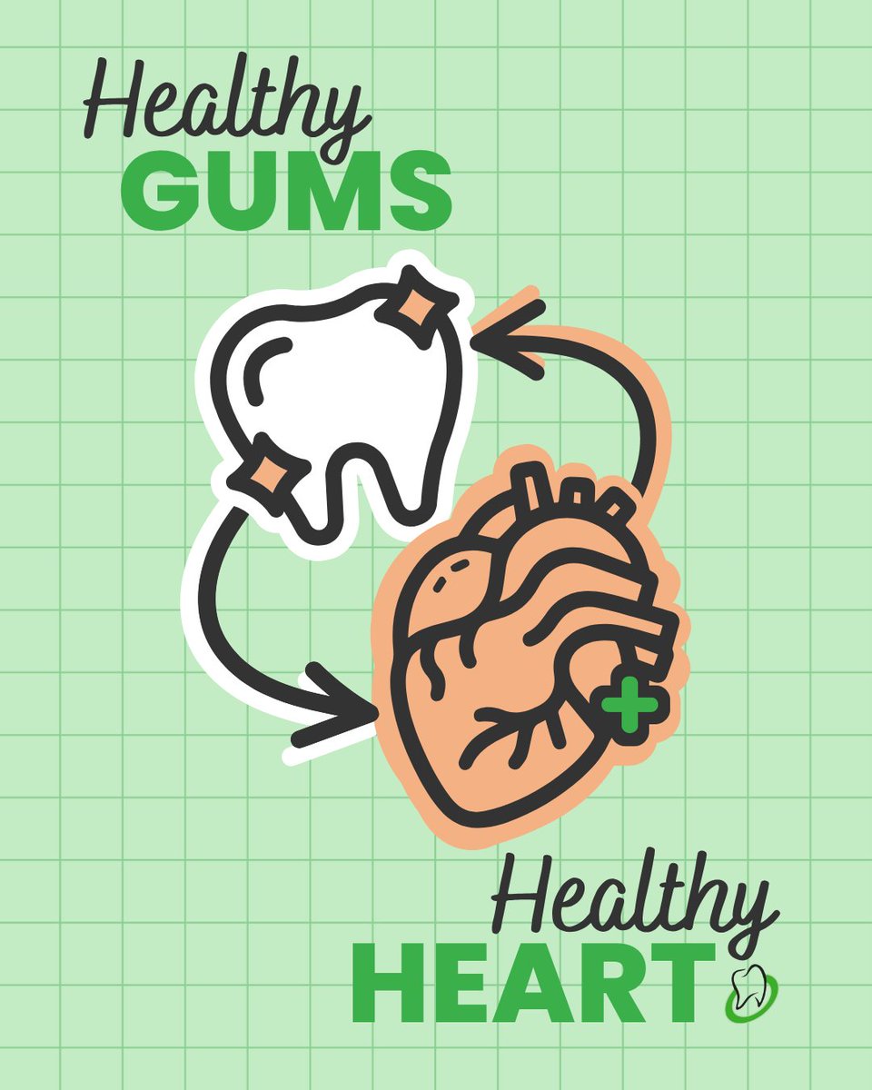 DentistryHolman's tweet photo. Your smile and your heart are more connected than you think!

Taking care of your gums is vital to prevent heart-related conditions and improve your overall well-being. 

Healthy gums, healthy heart! 🦷❤️

#HolmanFamilyDentistry #OralHealth #NationalGumCareMonth #GumCare https://t.co/8UWP4CG4Ex