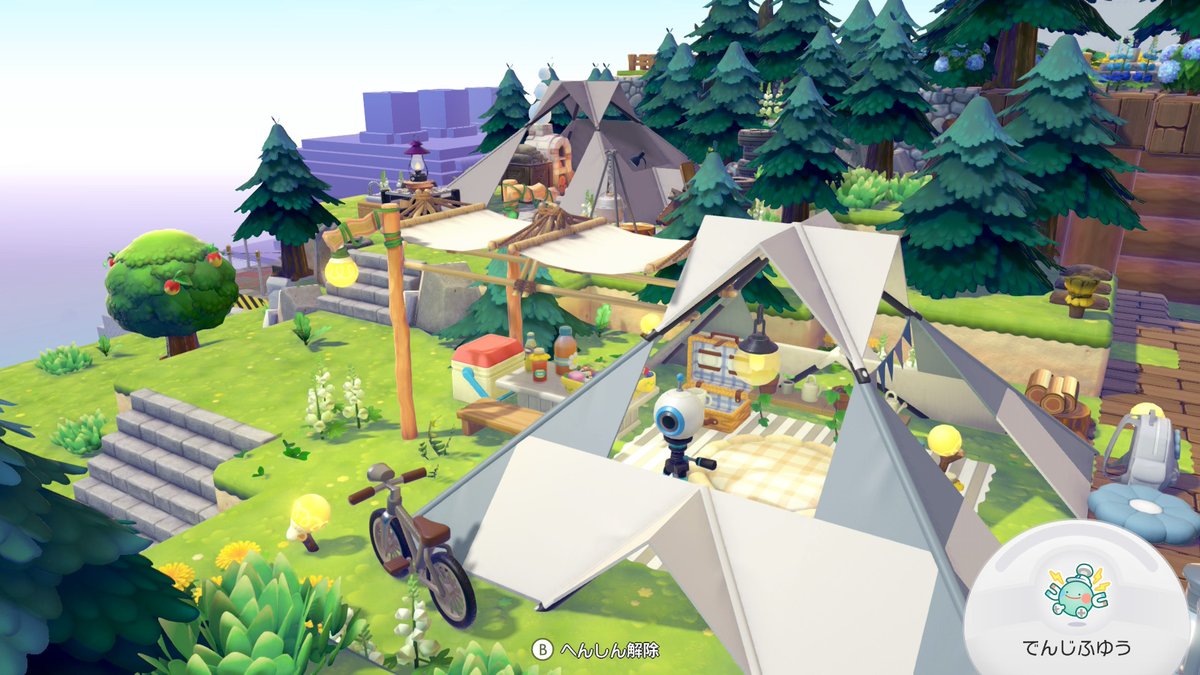luuupi_'s tweet photo. キャンプしたい⛺

＃ぽこあポケモン
＃ぽこポケ
＃pokopia https://t.co/CYwLJaMLyr