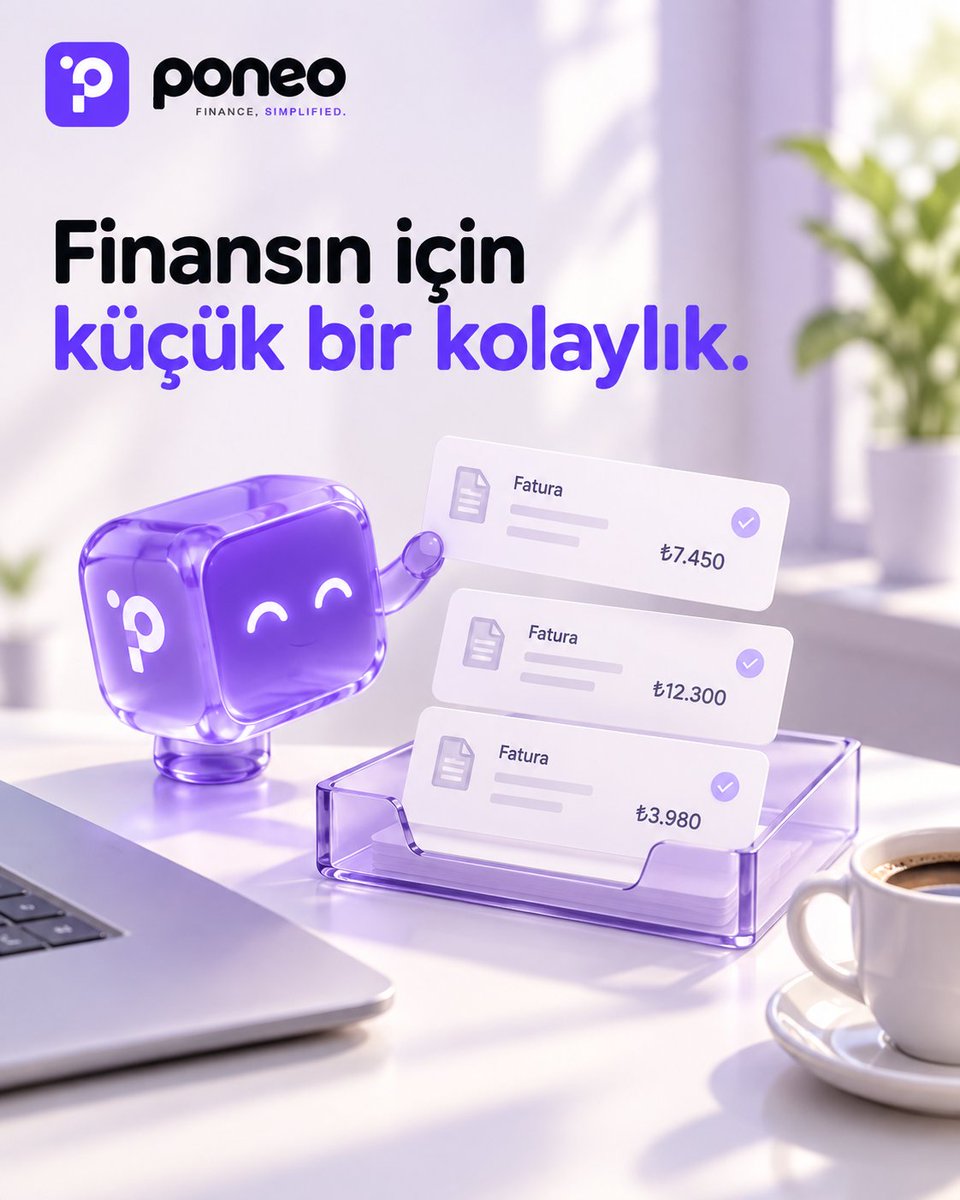 poneoco's tweet photo. Finansını yönetmek için karmaşık süreçlere ihtiyacın yok. 

Faturalarını kolayca oluştur, gelir ve giderlerini tek ekrandan takip et, işine daha fazla zaman ayır.

Finansın için küçük bir kolaylık, işletmen için büyük bir rahatlık: Poneo.

#Poneo 
#ÖnMuhasebe 
#eFatura 
#eArşiv https://t.co/fcGV1qZlZh