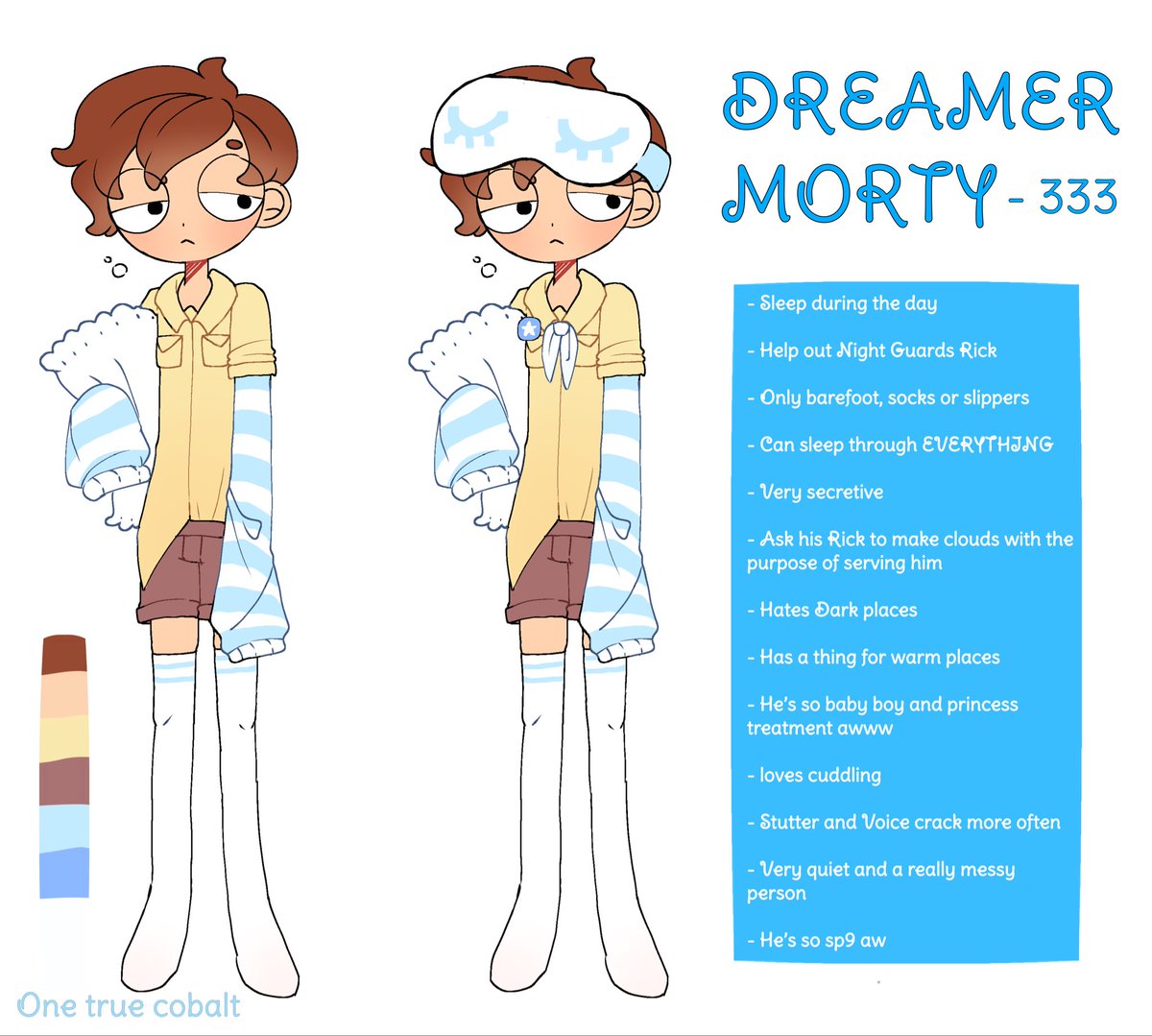 onetruecobalt's tweet photo. Simple character before I draw him taking it up the ahh 

#mortysummercamp
#rickandmorty #RaM #mortyoc https://t.co/gtscIdxWMl