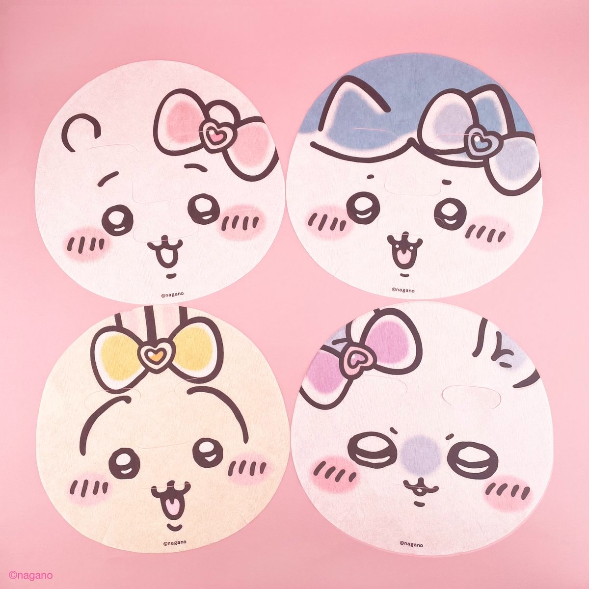 chiikawa_market's tweet photo. 💗#ちいかわ 新商品💗

『まじかるちいかわ フェイスマスク（全4種）』
各550円(税込)

ぴたっと貼れば もちふわ肌に🎀
うるつや成分入りの 美容液がたっぷり💫

#ちいかわマーケット では
9/18(金)11時発売💗 https://t.co/d4eGJYeTWJ