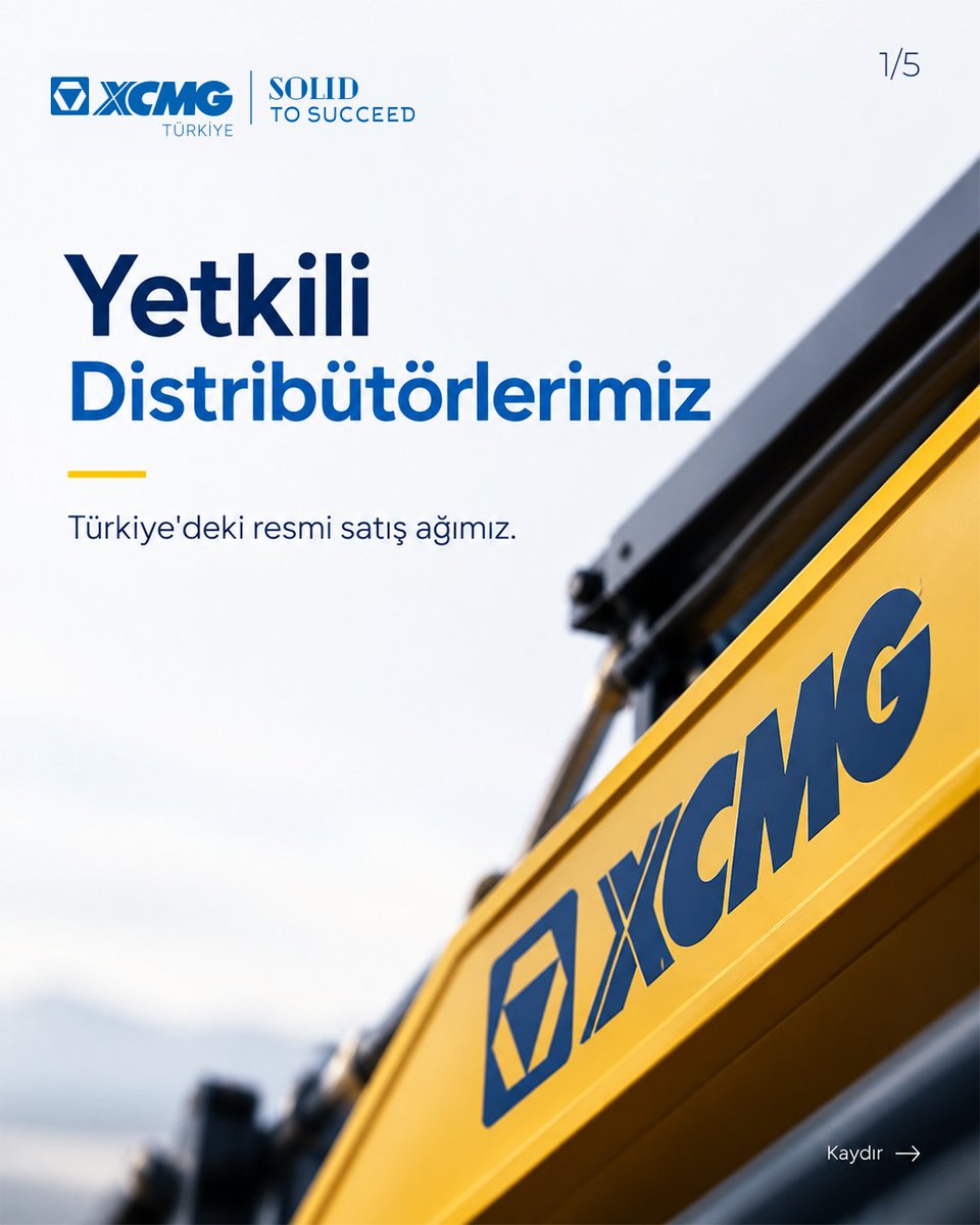 XCMGTurkiye's tweet photo. XCMG Türkiye, XCMG iş makinelerinin Türkiye’deki resmi şirketi ve tüm ürün gruplarının yetkili satıcısı olarak faaliyetlerini sürdürmektedir.
Farklı ürün gruplarında uzmanlaşan yetkili distribütörlerimizle birlikte, Türkiye genelinde satış ağımızı sürdürüyoruz.
#XCMG #XCMGTürkiye https://t.co/EYrCx49s0d
