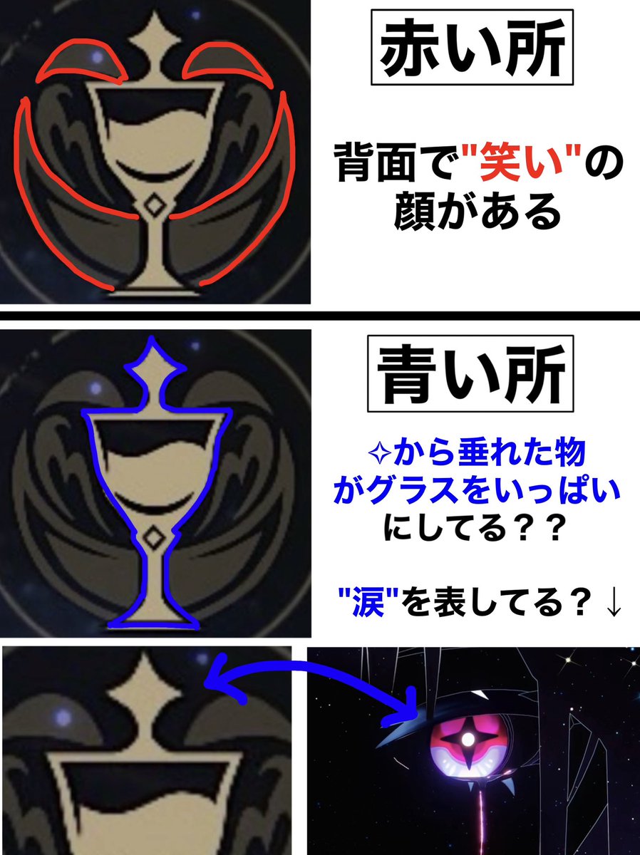 code26710's tweet photo. 【愉悦のマークの意味】

悲しみ(涙)という要素があるから
こそ喜び(笑い)が生まれる説 https://t.co/AnjUSGdvcb