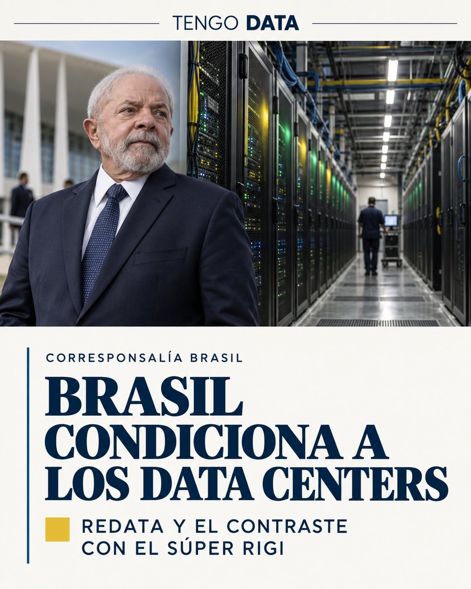 TengoDataok's tweet photo. Brasil condiciona los beneficios para data centers;  El Congreso brasileño aprobó REDATA y Lula promulgó la ley que crea el régimen. Comparación con el Super Rigi. https://t.co/Hc7DyVzkPV https://t.co/V3pGzD379Y