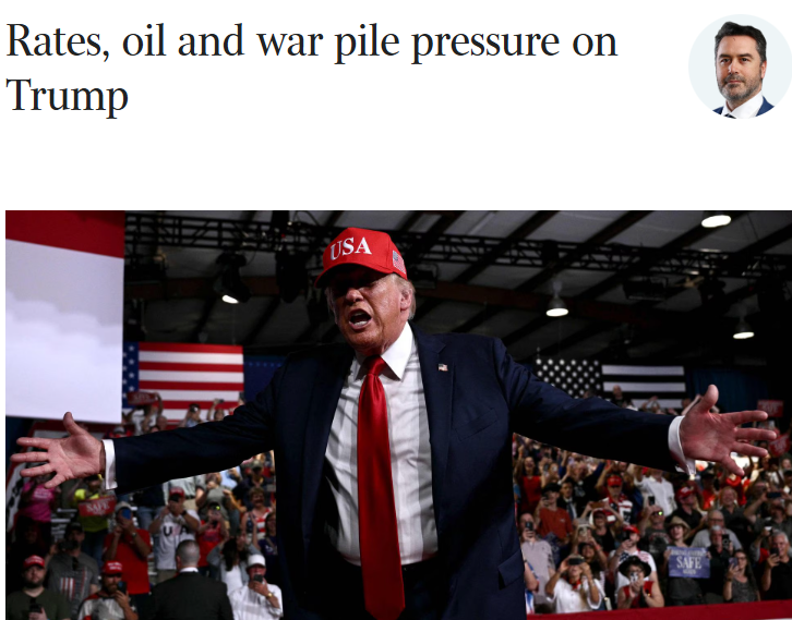 KokChoyW's tweet photo. Trump demanded cheaper money.

His own Fed chair hiked rates instead.

Kevin Warsh — the man Trump installed — raised rates 25 basis points this week and said the quiet part out loud: inflation is “too high and has been for too long.”

No cut. No kneel. No political favour.

November midterms are weeks away. This is not the week you want.

An unpopular war with Iran. Houthis hitting shipping in the Red Sea. Brent crude already close to US$110 a barrel this month.

Then the fiscal mess. Debt fears. A Treasury sell-off. The 10-year yield punching through 5 per cent — highest since 2007.

Higher borrowing costs. Dearer energy. Voters feeling it in mortgages and at the pump. House and Senate control hanging in the balance.

Warsh chose price stability over the President’s calendar.

The question isn’t whether this hurts.

It’s how many seats it costs him.