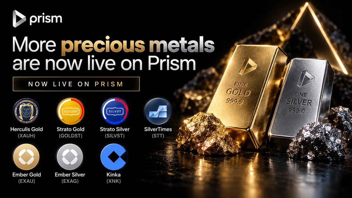 prismassets's tweet photo. More precious metals are now live on Prism. https://t.co/wJYvYTmiXI