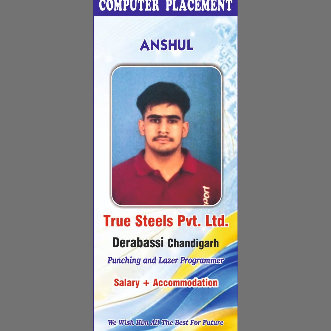 lsihmr's tweet photo. 📷Congratulations Anshul on your placement as Punching and Lazer Programmer! Wishing you a bright and successful future ahead.📷📷
#Congratulations #PlacementSuccess #lordshivainstitute https://t.co/rN7rYfgiUk