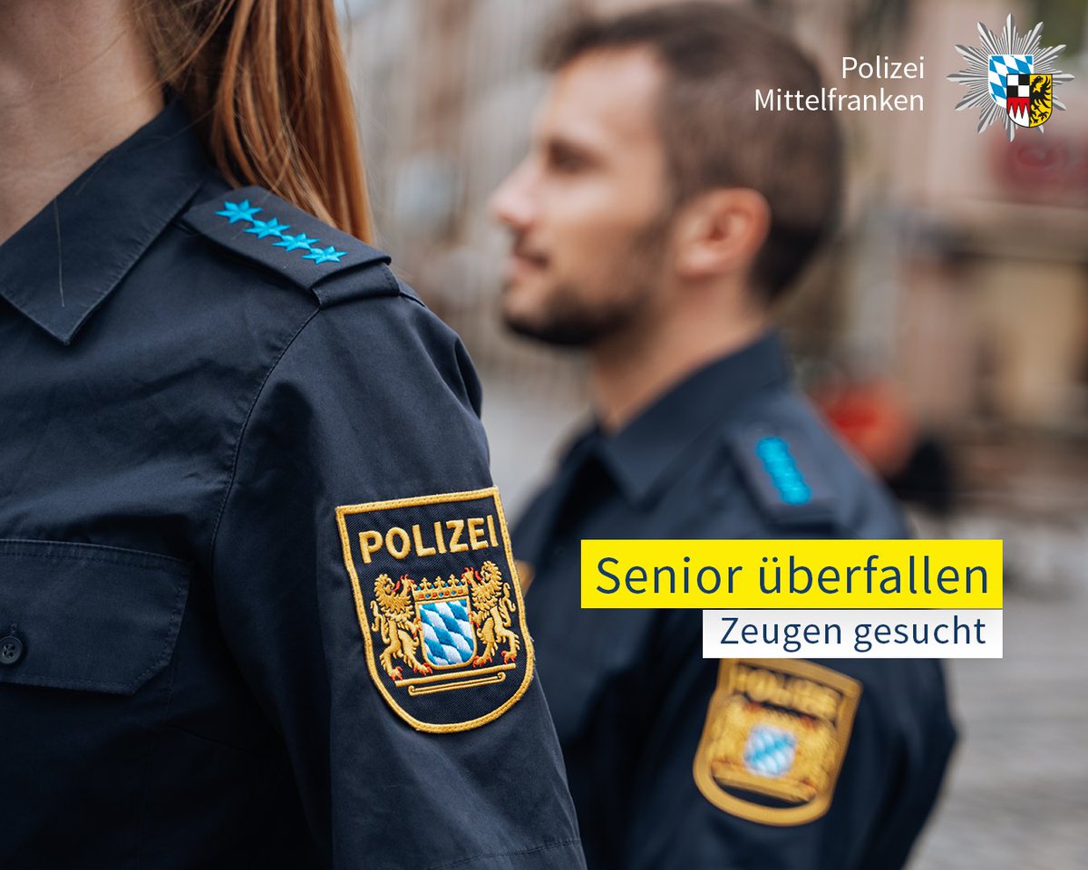 Senior überfallen. Zeugen gesucht. 
