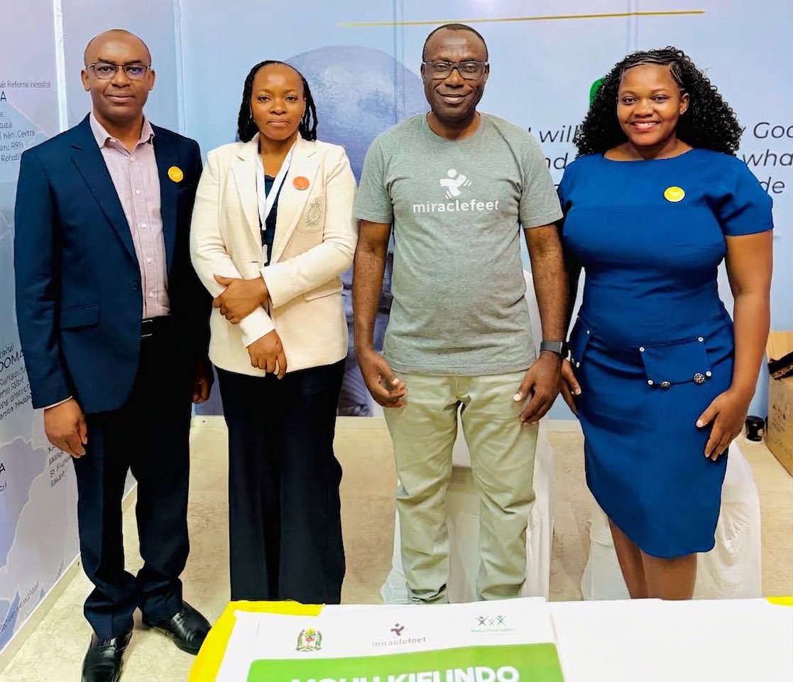 MkapaFoundation's tweet photo. We are at the 4th Rehabilitation Summit 2026, held under the theme “Rehabilitation Across the Life Course in Universal Health Coverage.”

We are here alongside our Clubfoot Programme, supported by @miraclefeet as we continue working to make quality rehabilitation services more accessible to those who need them.

@rehab_hc 
#MkapaFoundationAt20