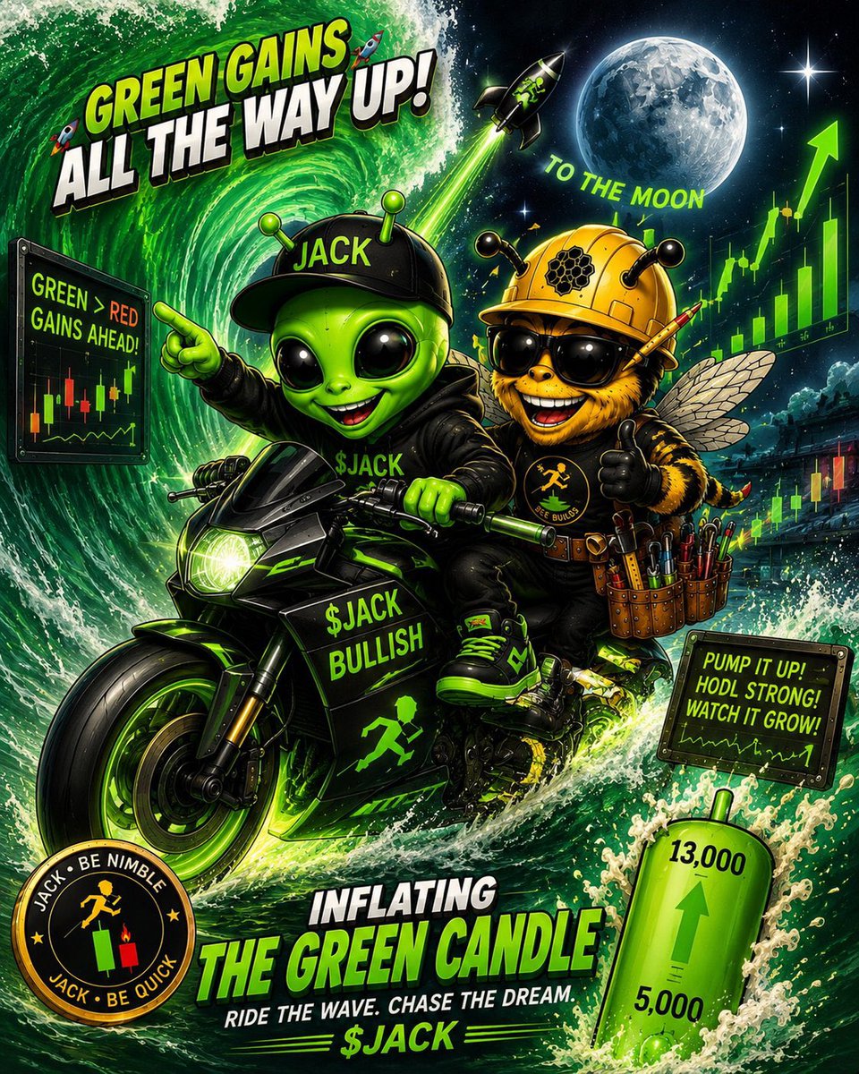 Travisdefiii's tweet photo. @Zyrox0x Keep $Jack in your radar, I’m watching $JACK early. Low cap, growing community, real potential. 🐝👽

CA: jfvidfmUWehZoPq76peha36u3KANQMYDnLudBNSpump
X: @VaAlien4lovers https://t.co/qh35WE90PT