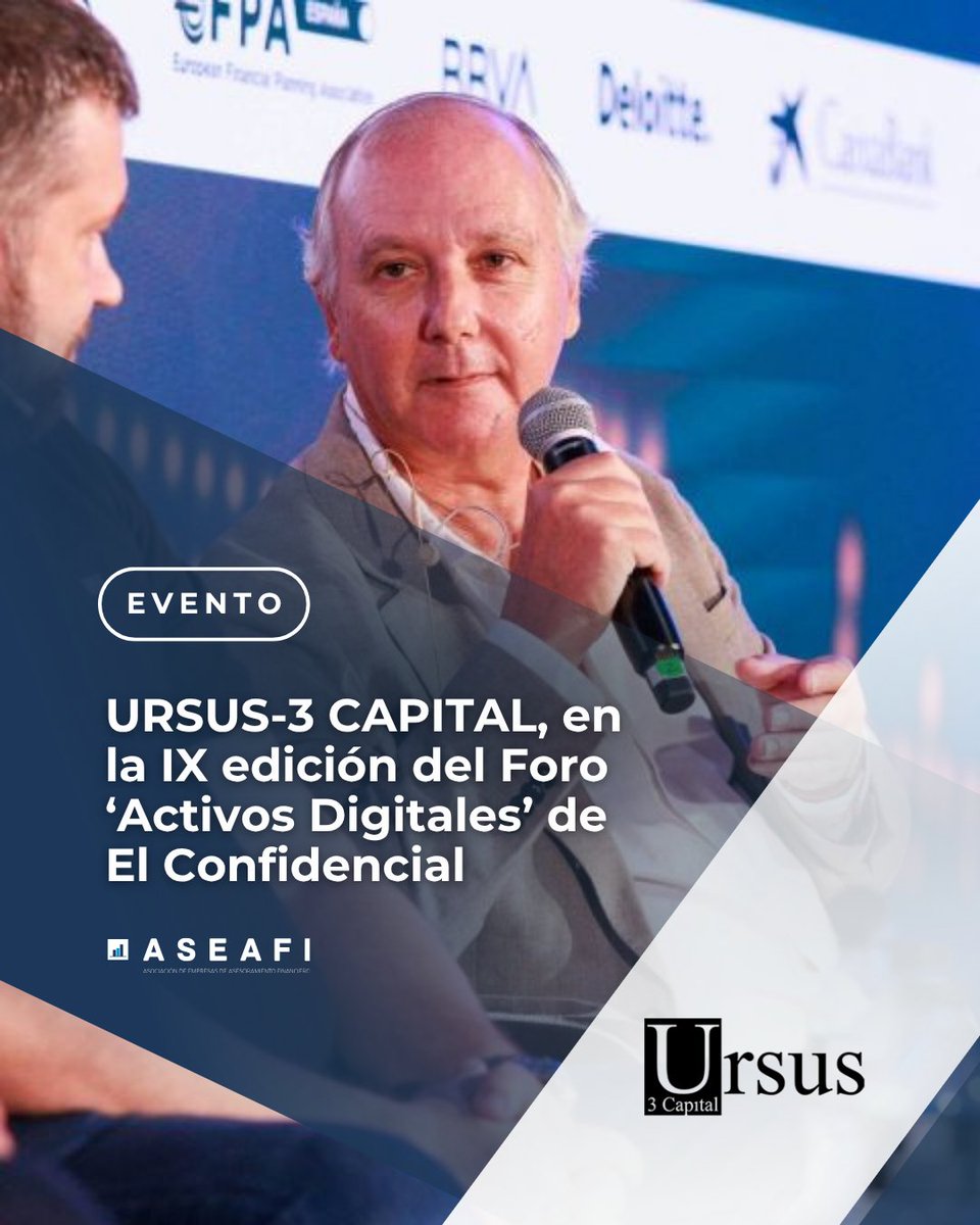 ASEAFI's tweet photo. Ursus Capital, presente en la IX edición del Foro ‘Activos Digitales’ de @elconfidencial

Juan Jurado, CEO de Ursus Capital, participó en la mesa ‘Tokenización en producción’, sobre el papel de los activos digitales en la transformación de los mercados.

#ASEAFI #ActivosDigitales https://t.co/fuNOKW8d27