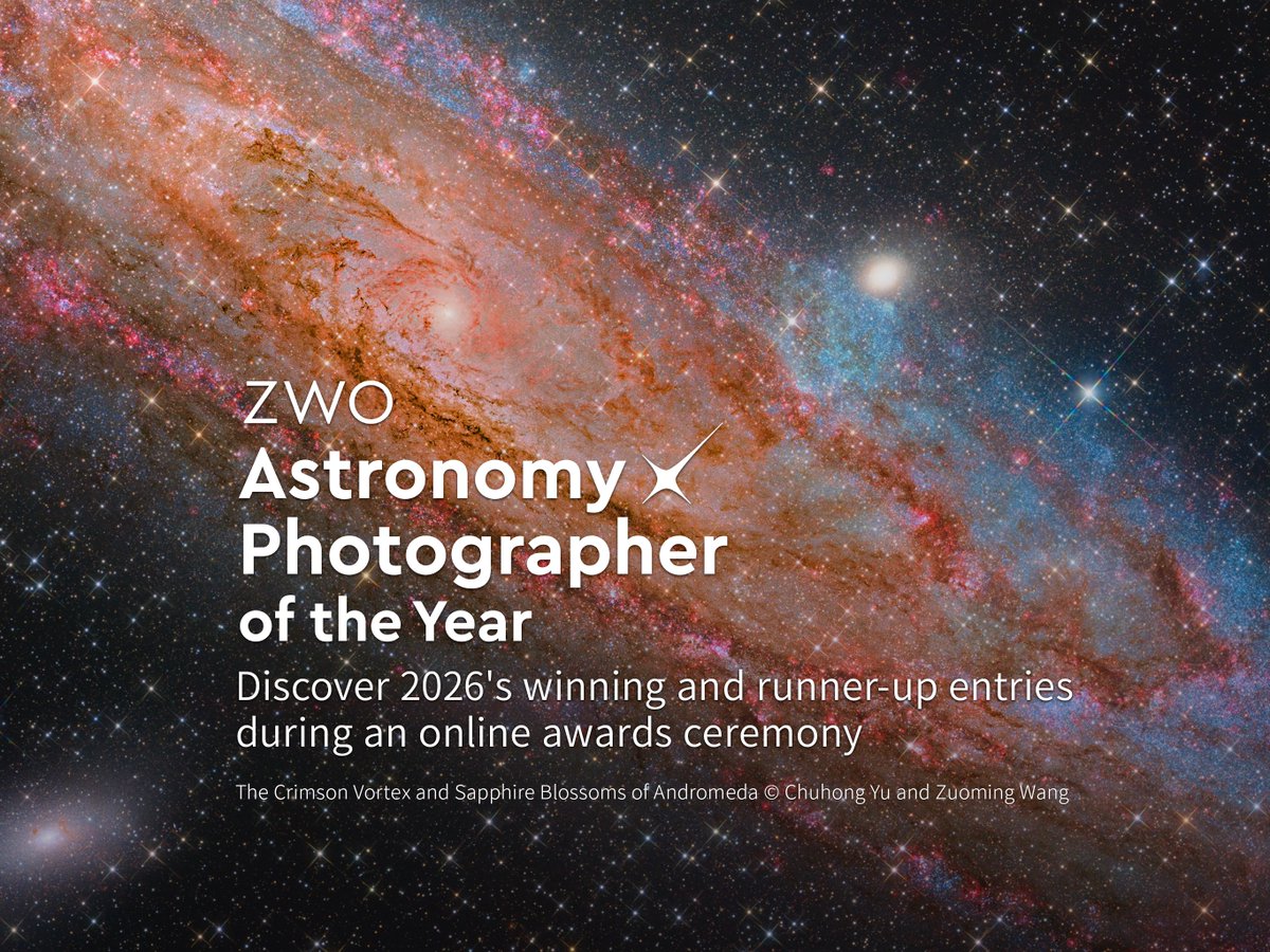 zwoastro's tweet photo. LIVE TODAY — 7 PM BST!
The APY 18 Awards Ceremony goes live tonight from Royal Observatory Greenwich.
Who will take home the title of APY 18? Tune in and find out!
Live link: https://t.co/ZBN0KDkZQt
See you there!
#AstronomyPhotographerOfTheYear #APY18 #Astronomy #Astrophotography #Greenwich #Seestar #ZWO