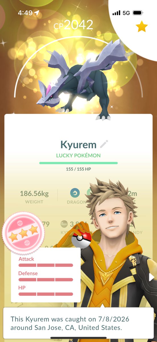 Shiny_KingT's tweet photo. AFTER 294 GRUELING, AGONIZING, AND PAINFUL ATTEMPTS TO UNLOCK THE POWER OF A KYUREM…

SHLUNDO MFKIN KYUREM COURTESY OF A REMOTE TRADE FROM @snorlaxingg THE GOAT!!

YOU DON’T UNDERSTAND HOW MUCH THIS MEANS TO ME I CAN FINALLY STOP COMPLAINING!!!!

MORE VIDEOS TO COME!! https://t.co/7FSohj61Th
