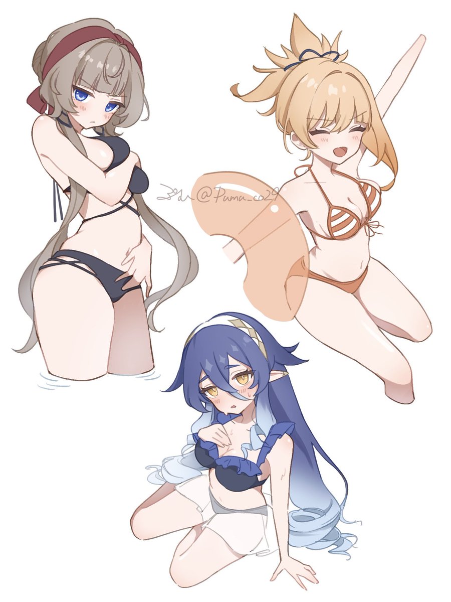 Pumu_co29's tweet photo. 水着らくがき5 https://t.co/0m4wfVg4Xp