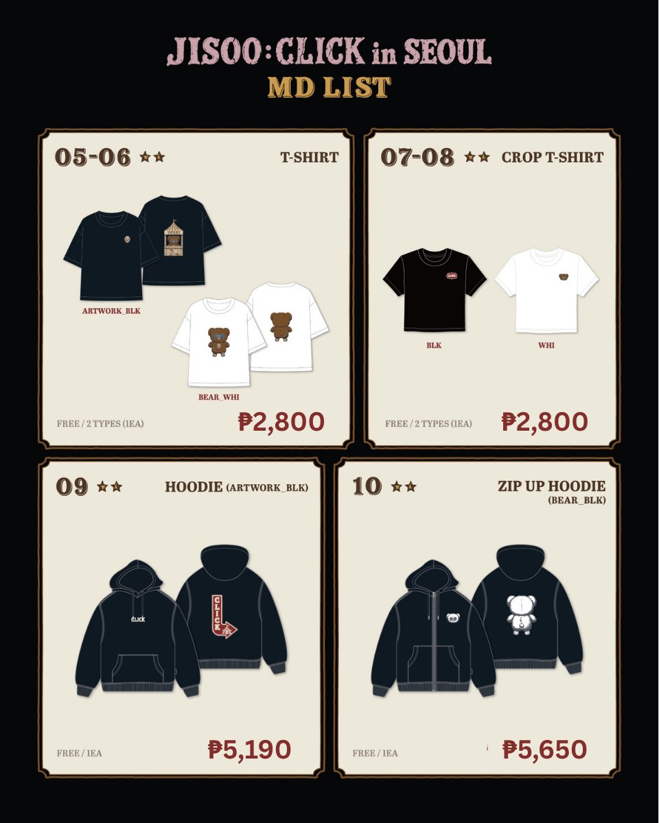 seoulpopmerchph's tweet photo. WTS / LFB PH GO

JISOO [CLICK] POP-UP IN SEOUL

PRICE + LSF

DOO: September 18, 8PM
DP: 30% of the total amount once secured
Balance: October 25

NETA

- Not yet secured; the pop-up store will open from September 19 to 23.
- No reservation fee, but strictly no cancellation of orders once secured.

DM us to reserve
