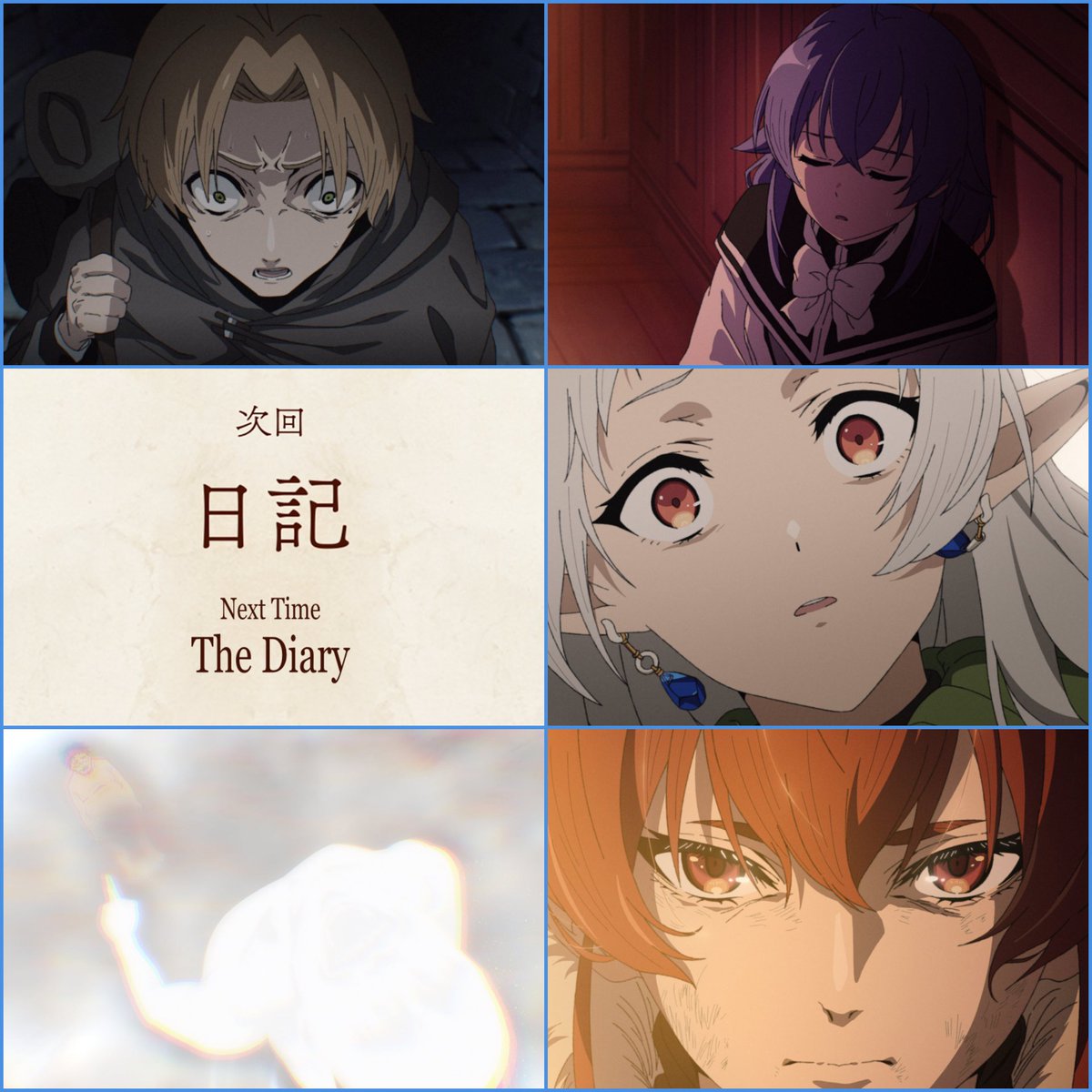 isekaicorner's tweet photo. 🚛  BREAKING: "Mushoku Tensei" Season 3 revealed the Episode 13 preview images!

Title: "The Diary"
Release date: Sunday, September 20

We're not ready! 😭😭 https://t.co/0J11DIkFic