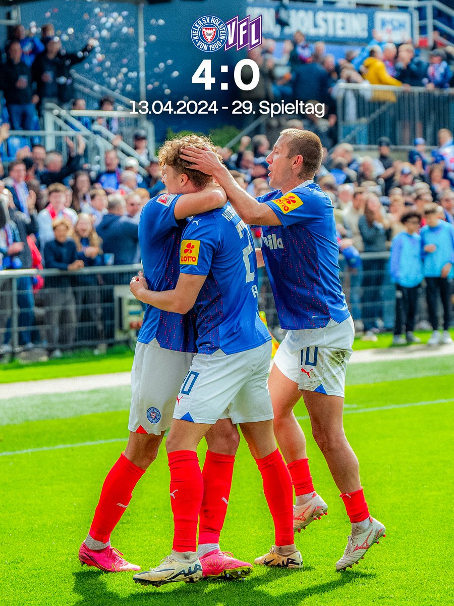 Holstein_Kiel's tweet photo. Gute Erinnerungen an unser letztes Heimspiel gegen den VfL Osnabrück 💭

Im letzten Aufeinandertreffen mit den Lila-Weißen gewannen unsere Störche durch die Treffer von Steven Skrzybski, Philipp Sander, Timo Becker und Alexander Bernhardsson mit 4:0 im Holstein-Stadion! 🙌 https://t.co/C7Uq165BxN