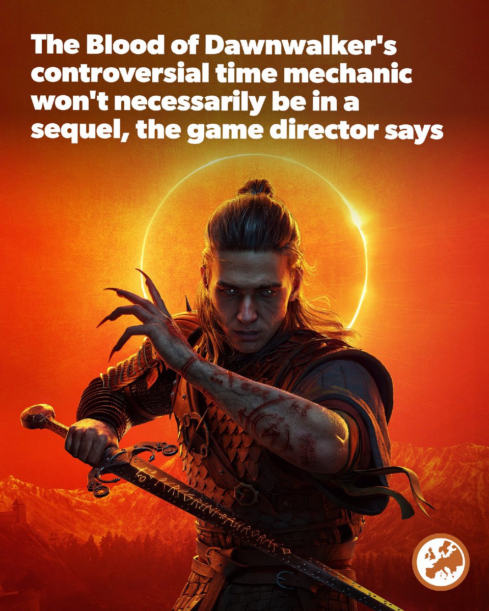 eurogamer's tweet photo. The Blood of Dawnwalker director Konrad Tomaszkiewicz has told me the game's divisive time mechanic won't necessarily feature in a sequel. https://t.co/bZfXZSYdAB https://t.co/CsDk6Bge0b