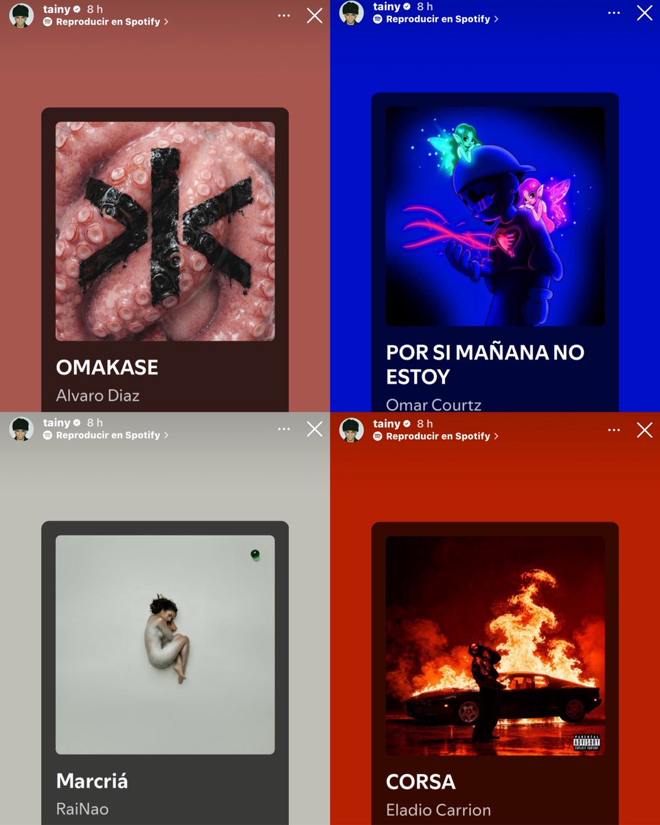 soyclubi's tweet photo. Tainy se pronuncia sobre la polémica de los Latin Grammy y publica los álbumes que deberían haber sido nominados 

OMAKASE, POR SI MAÑANA NO ESTOY, MARCRIÁ y CORSA

Además publica una historia donde aparece: “La historia sin fin” 🤐 https://t.co/sRh1OiPedz