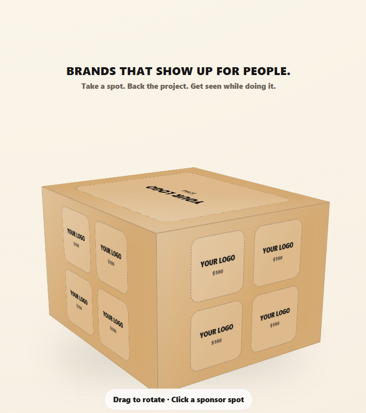 Eighteen spots on a meal giveaway. Image from the creator’s campaign post.